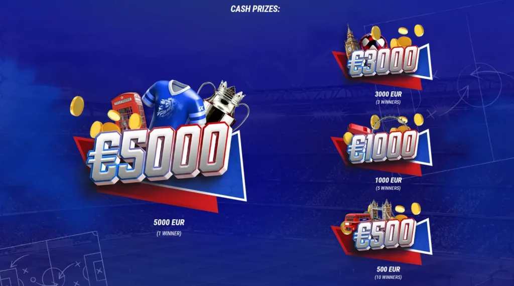 Cash Prizes at League of wins
