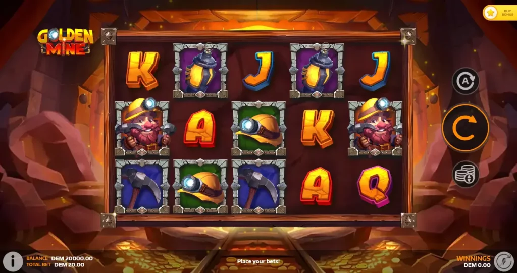 Golden Mine Interface