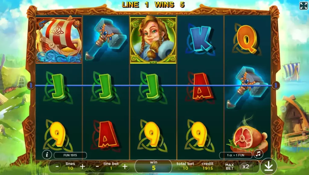 King Of Vikings Line 1 Wins 5
