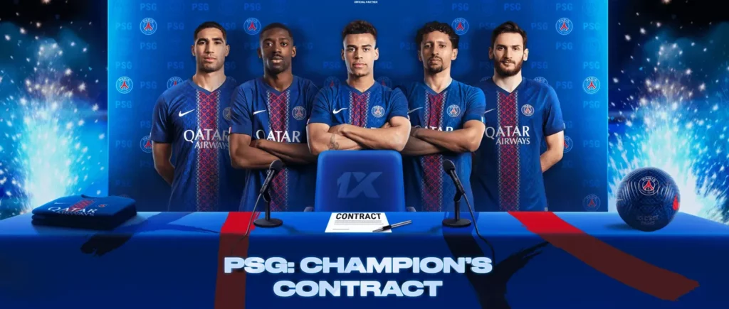 Psg Champions Contract at 1xBet