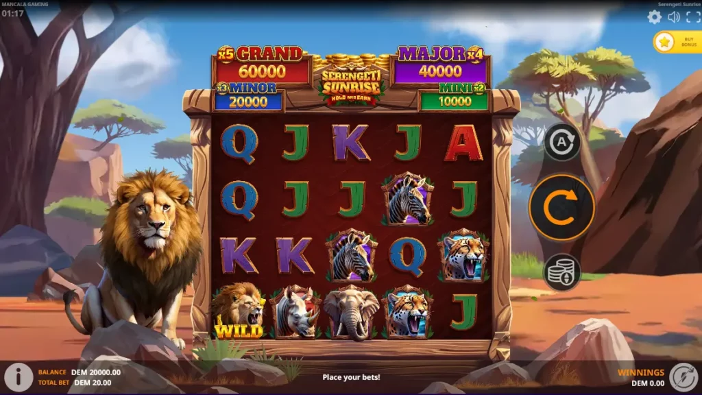Serengeti Sunrise Gameplay