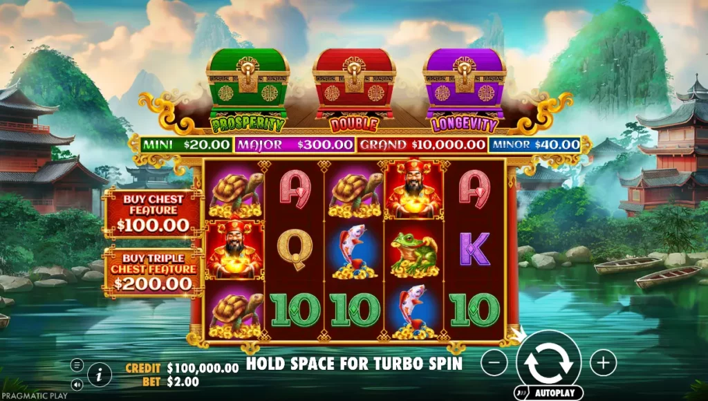 Chests of Cai Shen at 1xBet